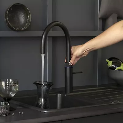 Black Qooker Tap Instant Hot Water Kitchen Filtered Filter Extendable Hose Tank • £700