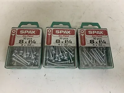 $22.95 • Buy 90 Pack Of Spax 1-1/4” Zinc Phillips Head Screws (90 Quantity)