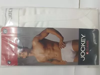 W36 22 VINTAGE 90s JOCKEY CLASSIC WHITE Y-FRONT FULL BRIEF MADE IN AUSTRALIA • $29.99