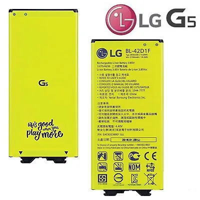 GENUINE LG G5 H850 H820 H830 BL-42D1F BATTERY 2800 MAh 100% ORIGINAL • £6.95