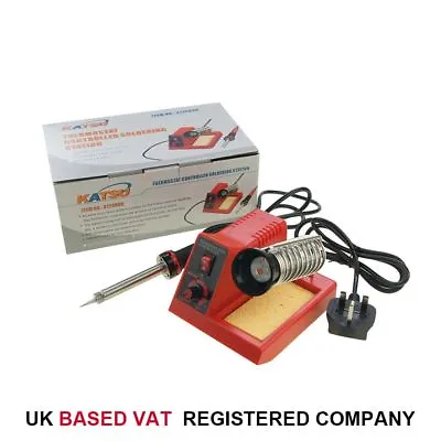 58W Variable Temperature Soldering Station Iron  Electronic Repair 312089A 1 Tip • £16.99