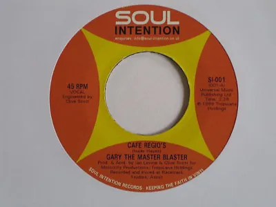 NEW - MASTER BLASTER BAND - Cafe Regios / Instrumental  On SOUL INTENTION SI001 • £9.95