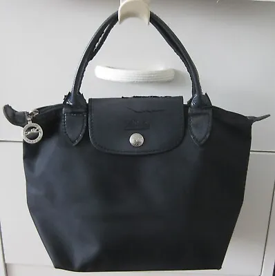 Longchamp Le Pliage Small Black Genuine Bag Purse Handbag Nylon Tote 9  France • $24.99