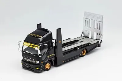 GCD 1:64 Mitsubishi Fuso Fighter Mk2 Double Deck Tow Truck Black RWB • $50