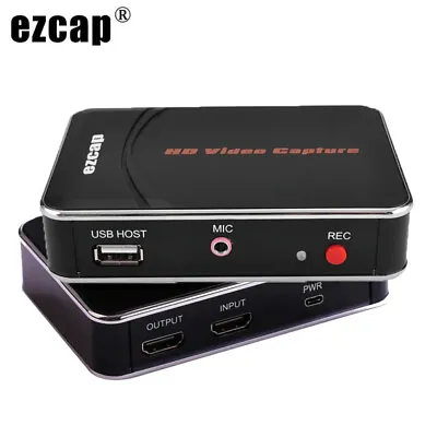 1080P HD Game Capture Card HDMI Video Recorder Mic Input For Xbox PS3 PS4 TV Box • $54.38