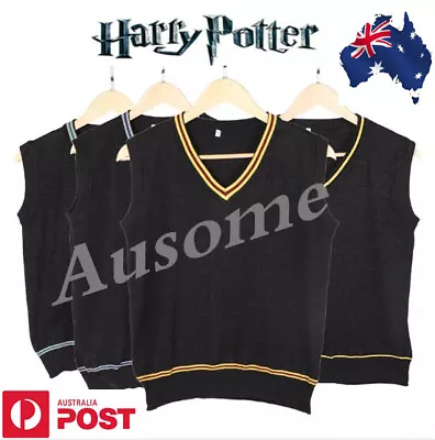 Book Week Harry Potter Adult Gryffindor Ravenclaw Slytherin Vest Costume Cosplay • $35.88