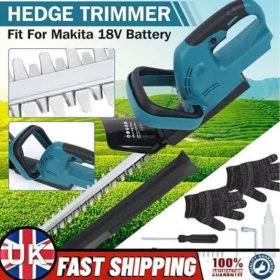 Cordless Hedge Trimmer Pruner Garden Tree Grass Cutter For Makita 18V Battery UK • £47.99