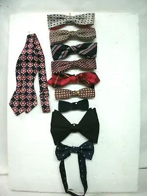 Vintage **BOWTIES**--10 Pcs---Clip-On/Hand Tie--Adult/Child--Asst Colors/Royal • $29.99