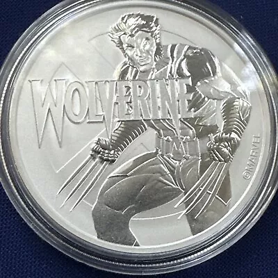 2021  Tuvalu Marvel’s The Wolverine .999 1 Oz Silver Round In Capsule #S177 • $60