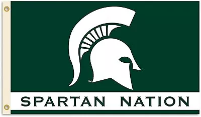 Michigan State University Spartans Premium 3x5 Feet Flag Banner Nation... • $26.99