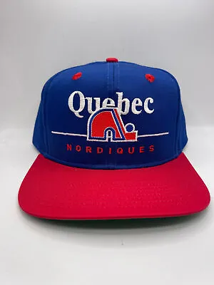 Vintage Quebec Nordiques Twins Enterprises Snapback Hat • $25.99