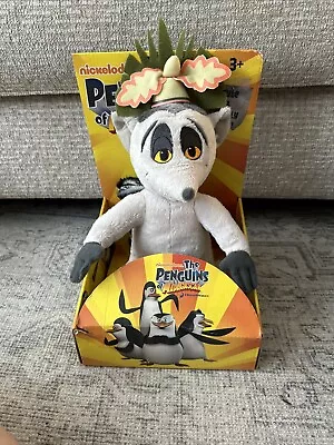 Nickelodeon The Penguins Of Madagascar King Julien Plush Stuffed Toy MIB 2009 • $38