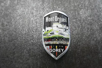 Mont Orgueil Gorey Walking Stick Mount Badge Stocknagel (L1W) • £4.99