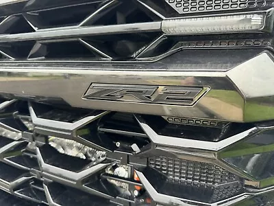 Chevrolet Silverado 1500 ZR2 - ZR2 Front Grill Badge In Matte Black • $72.50