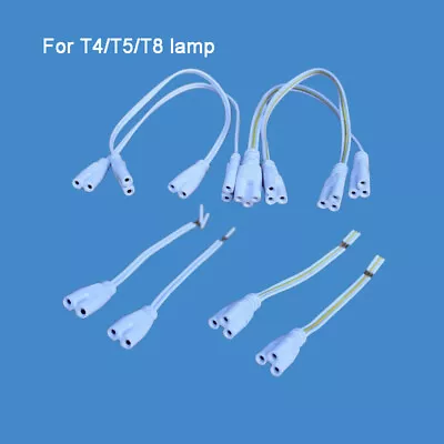 2pcs 2 Holes 3 Holes Connector Adaptor For T4 T5 T8 Lamp Holder • $4.79