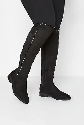 Yours Clothing LIMITED COLLECTION  Stud Over The Knee Boots • £54.99
