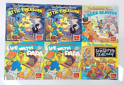 Lot Of 6 McDonald's Vintage The Berenstain Bears Happy Meal Book Set NEW • $18