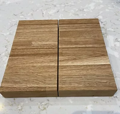 Set Of 4 Solid Oak Coasters 27mm Thick  • £10