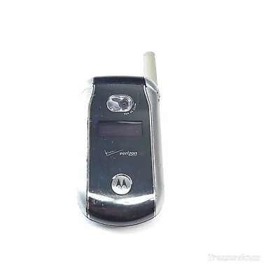 Motorola V276 Verizon Flip Cell Phone Black/Silver CDMA Cam Compact 2G • $9.99