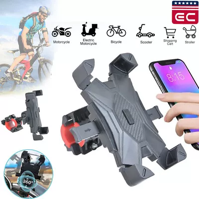 Motorcycle Bike Handlebar Mount Holder Bicycle For IPhone Samsung Cell Phone GPS • $8.99