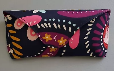 Vera Bradley Eyeglass Sunglasses Case Hard Shell Painted Paisley Travel Carrier  • $19