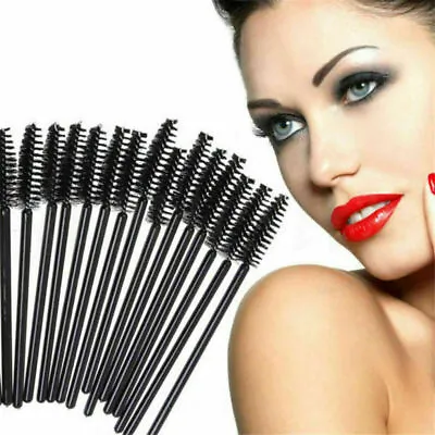 10pcs Disposable Mascara Wands Eyelash Brush Applicator Extension Makeup Tool • $2.59