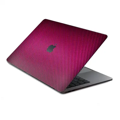 Skins Wrap For MacBook Pro 15 Inch Retina Touch  Pinkblack Carbon Fiber Look • $16.98