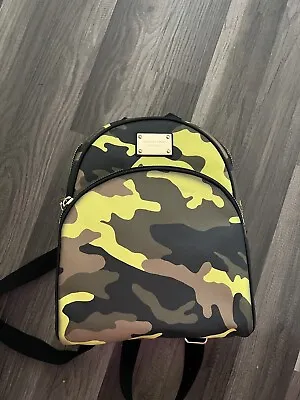 Michael Kors Backpack Neon Yellow Camo Black • $269