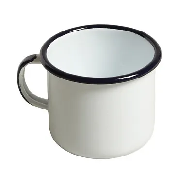 Enamel Mug Emalia Large White/Blue  • £9.99