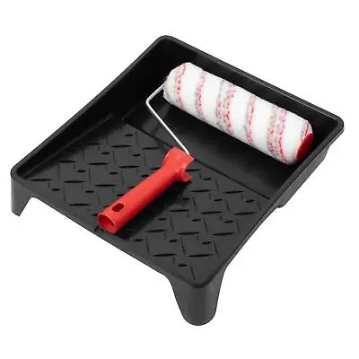 Paint Roller Set 9  Tray Frame Medium Sleeve Walls & Ceiling Internal External  • £11.99