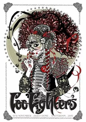 $14.99 • Buy FOO FIGHTERS Concert Poster Amsterdam, 2015 / Dave Grohl / 18x13 In