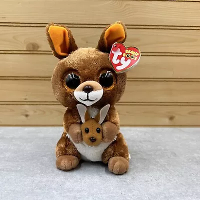 TY Beanie Boos Kipper The Kangaroo 7  Plush Toy Stuffed Animal W/ ALL TAGS! • $8.92