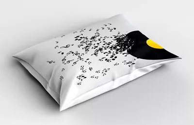 Music Pillow Sham Flying Notes Album Dance • £14.99