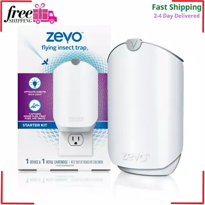 Zevo Flying Insect Trap Starter Kit Odorless Feature Indoor Plugged In 24/7 New • $20.97