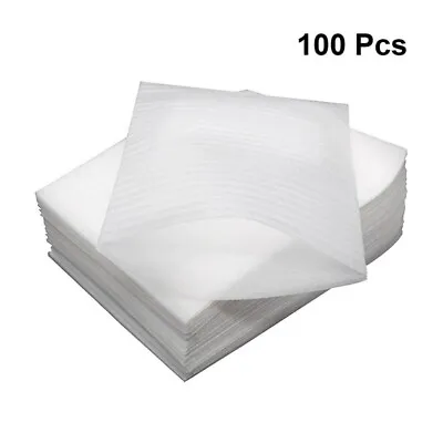 100pcs Foam Pouches Cushion Foam Pouches Safely Wrap Cup Dishes Packing • £10.41