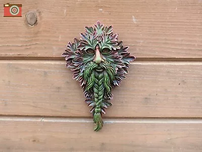 MABON WISDOM GREEN MAN WALL PLAQUE. Beautiful. Tree Spirits Wiccan Pagan. • £13.95