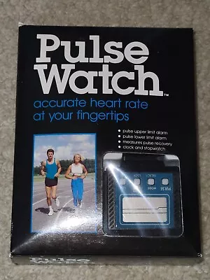 Vintage 80's Elexis Pulse Watch With Fingertip Heart Rate Monitor - Complete • $7.95