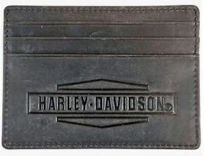 Harley-Davidson Men's Crazy Horse RFID Wallet | Brown - MCH8489-BRNBLK • $33.29