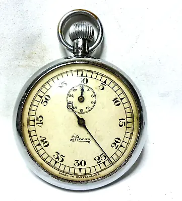 £17 • Buy Vintage Rocar Pocket Stopwatch With Needs Attention Spares Or Repair