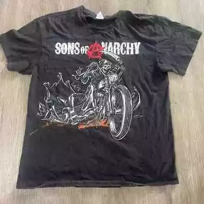 Vintage Sons Of Anarchy Tee Grim Reaper Harley Streetwear Y2K Metal Grunge Size • $13