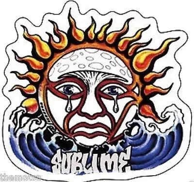 Sublime Weeping Sun 3.5  Toolbox Bumper Sticker Decal Made In Usa • $16.99