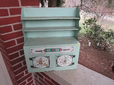 Vintage Wolverine Toy Doll Kitchen Cupboard Cabinet Hutch Tin Metal • $49.99