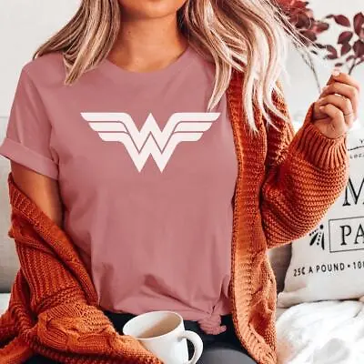 Wonder Woman Shirt Superhero Wonder TeeStrong Women Mother's Day Feminist • £18.50