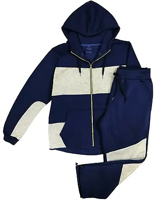 $54.99 • Buy Men's Fashion Hoodie With Sweatpants Full Fleece Top And Bottom Outfit