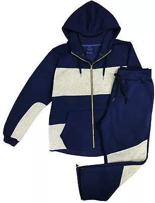 $54.99 • Buy Men's Fashion Hoodie With Sweatpants Full Fleece Top And Bottom Outfit