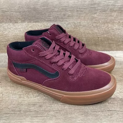 VANS Style 114 BMX Port/Gum Shoes Suede Sneakers Mens 6.5 Womens 8 NEW • $63.79