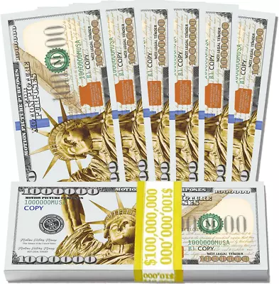 100 Million Dollars Bill | 100 Novelty One Million Dollar Feel Favorit Choice F • $18.74