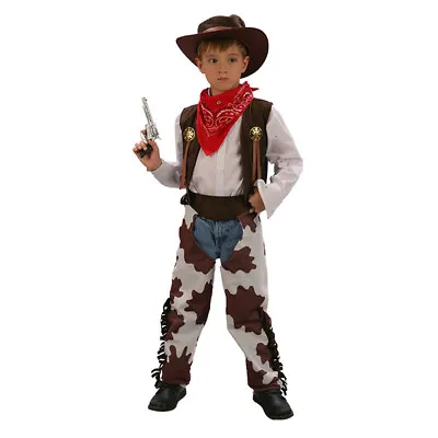 Kid's Cowboy Fancy Dress Cosplay Costume Outfit Boys Book Week Fancy Dress Up • £11.19