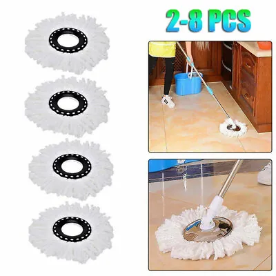 £5.99 • Buy 2~8X Replacement Mop Micro Head Refill For 360° Spin Magic Mop Home Cleaning