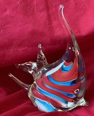 Murano 5.5  Art Glass Fish Figurine • $29.95